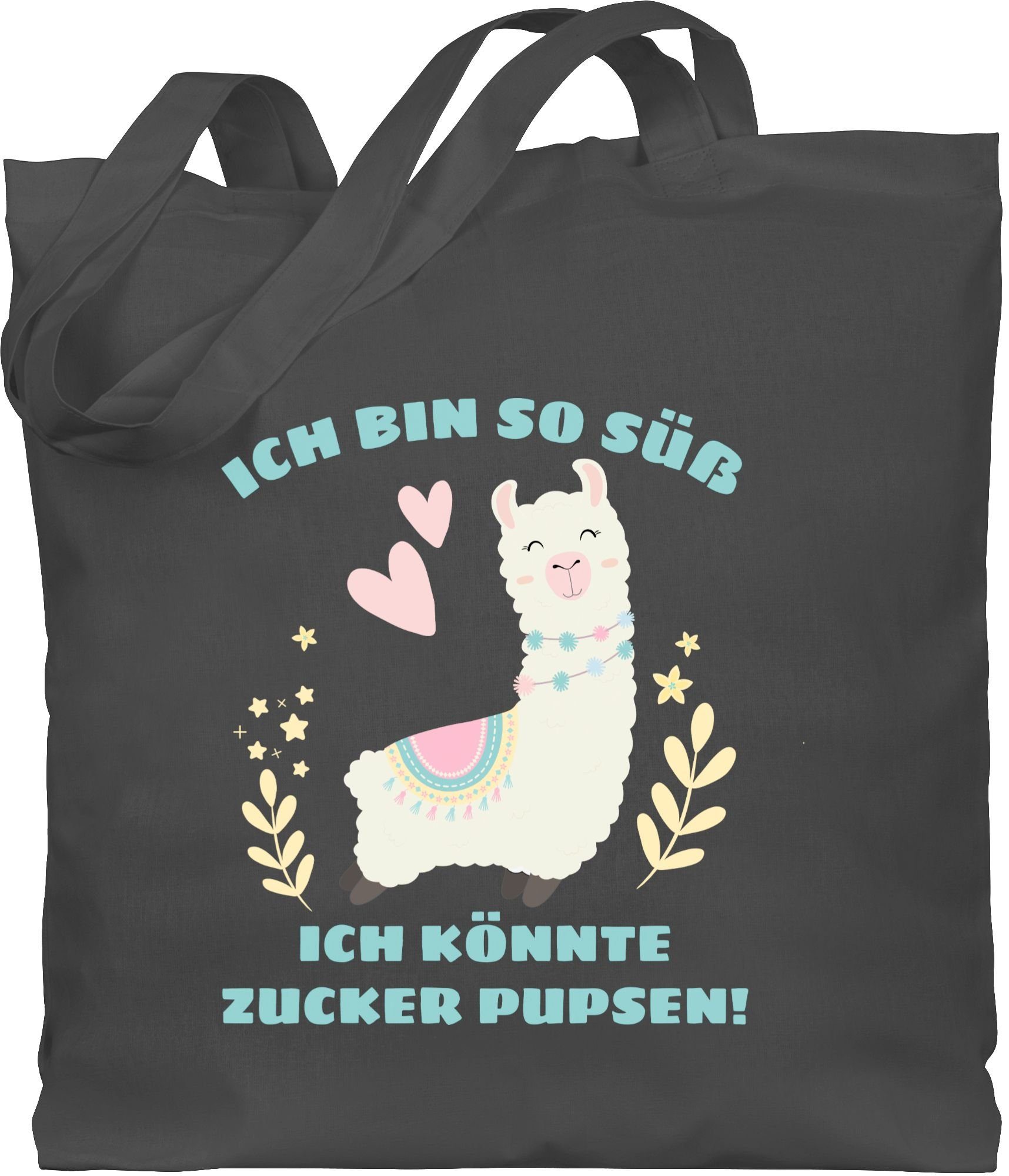 Shirtracer Umhängetasche »Lama Ich bin so süß ich könnte Zucker Pupsen